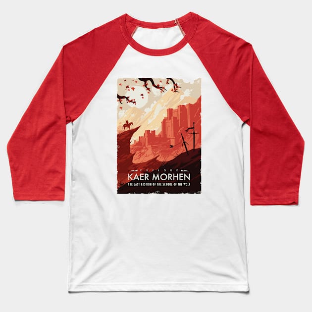 Visit The Continent II Baseball T-Shirt by LazareGvimradze